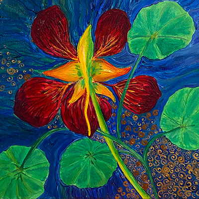 From a Nasturtium’s Perspective | Acrylic, 2022
