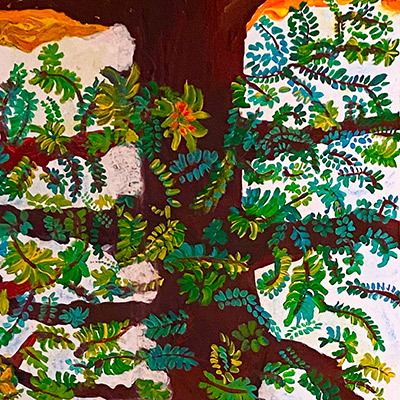 Reflected Truth | Acrylic, diptych, 16” x 40”, 2022